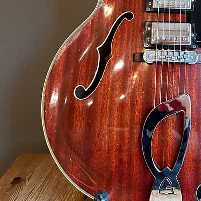 1962 GUILD SF-350 Stratford Starfire in Incredibly Rare All-Mahogany Cherry Finish image 15