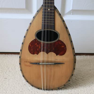 ANTIQUE BOWLBACK MANDOLIN ITALY ‘ALFREDO ALBERTINI CATANIA No. 65’ image 5
