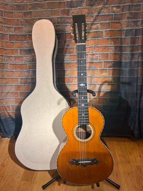 Amazing! Almcrantz Parlor Guitar from 1895! Made in Chicago!! Just Reworked image 1