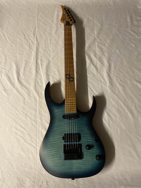 Solar Guitars Washburn SB1.6FOB Electric Guitar Evertune 2020 - Flamed Ocean Burst image 1