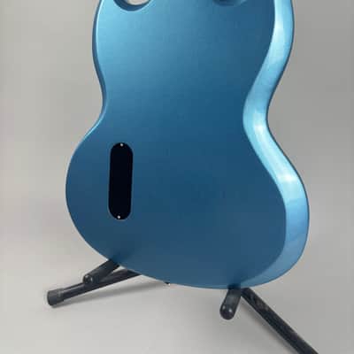 Brown Bear Guitars SG Junior Pelham Blue Metallic Lollar P90 Savvy Bridge image 10