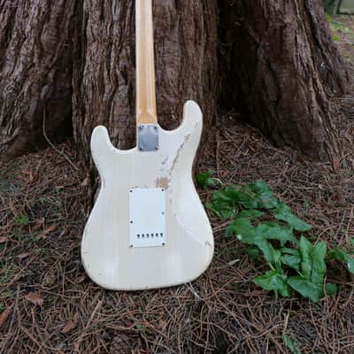 1965 Hendrix Replica Vintage Strat Blonde Relic Custom Build -Fender AY Pickups image 12