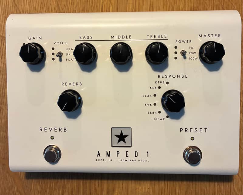 Blackstar AMPED 1 Dept. 10 100-Watt Guitar Amp Pedal 2022 - Present - White Bild 1