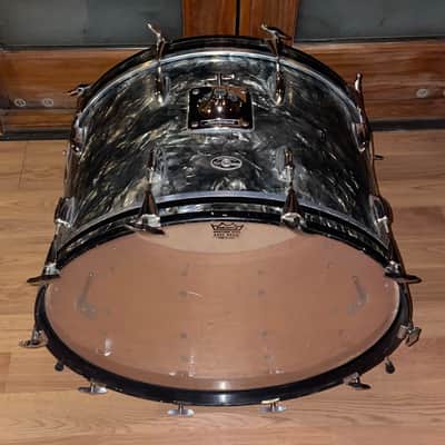 Vintage Slingerland 24” x 14” Bass Kick Drum! Black Diamond Pearl - 3-Ply Maple! image 3