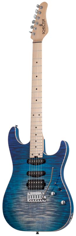 Schecter USA Sunset Custom-II 24 Pacific Blue w/Case