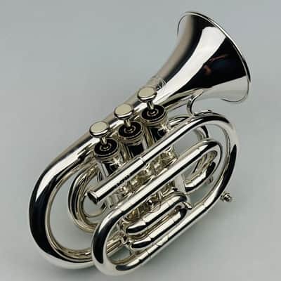 Jupiter JPT-416 Bb Pocket Trumpet that is Silver Plated and in Mint Condition! image 22