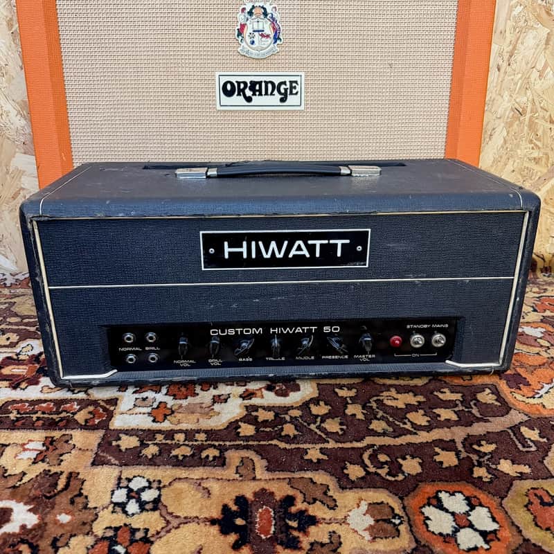 Vintage 1972 Hiwatt Custom 50 50w DR504 Original UK Valve Amplifier Head *1970s* image 1