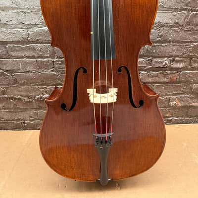 Artisan Strings Bravura Model 300 4/4 Cello 2006 Natural Finish w/ Original Gig Bag - Poor Condition, Cracked Wood image 3