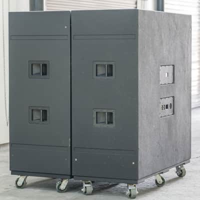 (Pair) Danley Sound Labs BC415 Boundary Coupled Touring Subwoofer w/ Wheel Carts image 9