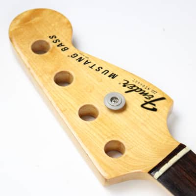 1977-1978 Vintage Fender Mustang Bass Neck Rosewood Fretboard 1970s USA image 12