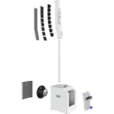 Electro-Voice EVOLVE 50M Powered Column PA System with 8-Channel Mixer, White, Open Box (Like New) image 9