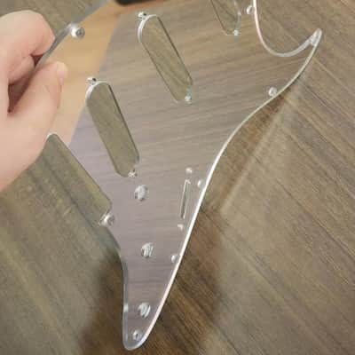 Standard Stratocaster SSS Electric Guitar Pickguard Start Pickguard Scratch Plate for Fender USA/Mexican Model Style 11-Hole (Silver Mirror) image 8