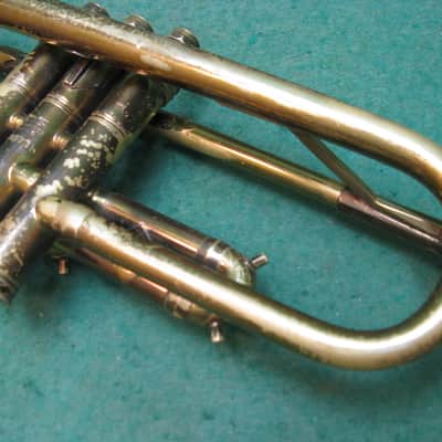 King Liberty Trumpet Bb/A 1945 - Reconditioned - Original Case & King M18 MP image 10