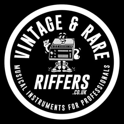 Riffers | Vintage & Rare Musical Instruments for Professionals | Organic Cotton Tote Shopping Bag, Black | Limited Run, 2026 feat. Vintage Roland CR-5000 8000 CompuRhythm Drum Machine image 3