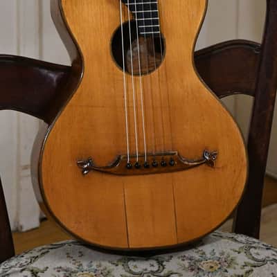 Antique Pre-war Romantic/Terz guitar, Flame maple, 1900s – Great condition and sound, with video image 2