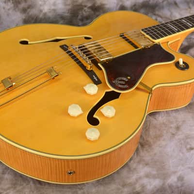 2006 Epiphone Elitist Broadway Guitar in OHSC - Antique Natural image 13