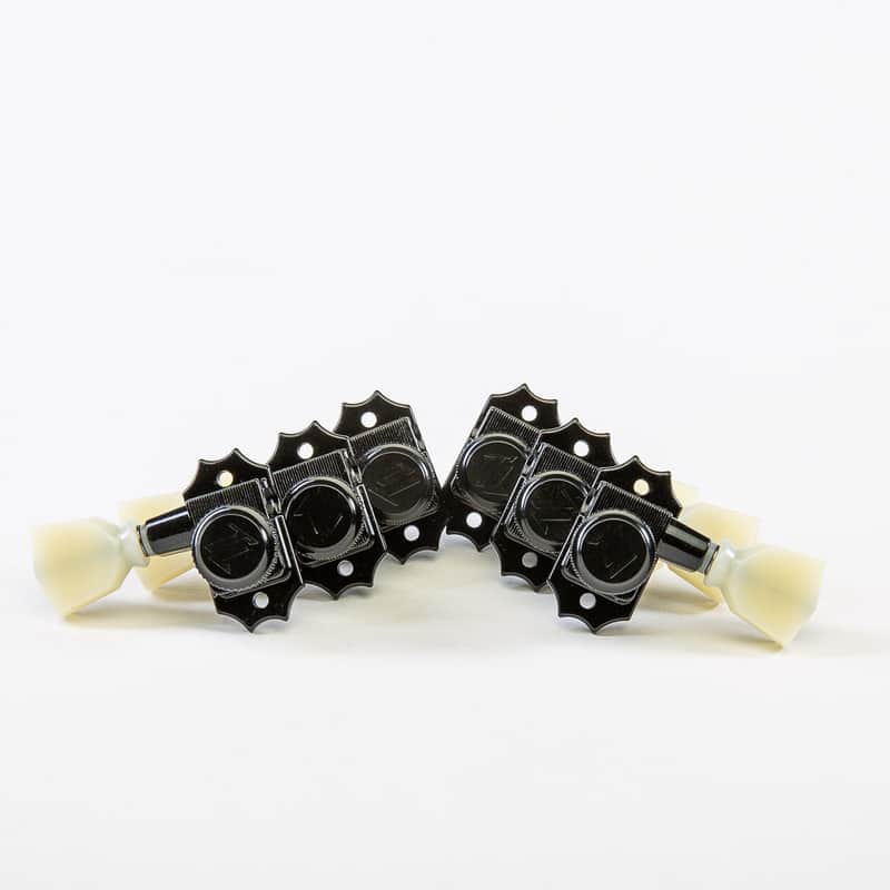 True Lok by True Tune True Lok Vin-Mod 3x3 Locking Tuning Keys with Cream Keystone Buttons - Black Finish - New