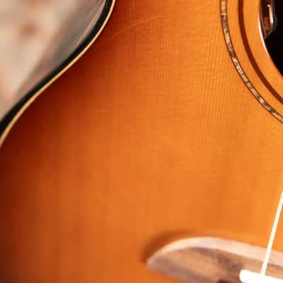 Alvarez Artist Elite Acoustic Electric Little Jumbo Travel Guitar - Shadowburst with Gig Bag image 13