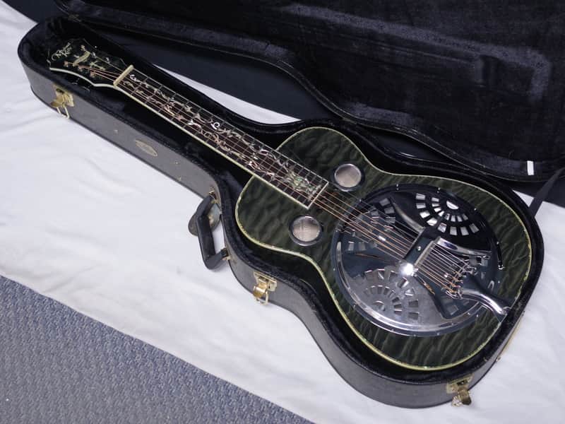 Used Michael Kelly Bayou Deluxe Resophonic square-neck RESONATOR guitar DOBRO w/ Case image 1