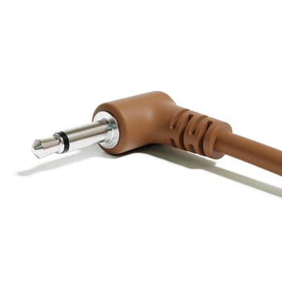 ExcelValley [Brown | 180 cm - 70.87"] 5-Pack - Right Angle Mono Modular Patch Cables image 3