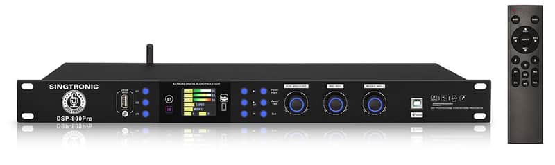 Singtronic DSP-800Pro Digital Karaoke Processor built Optical, Bluetooth, Remote Control, Anti-Howling Mics. image 1