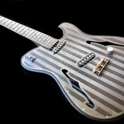 Dax&Co. Ironhorse 2022 Black/Steel Etched Striped guitar W/ Hardshell Case & COA! image 11