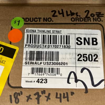 Fender Suona Stratocaster Thinline Violin Burst / 7lbs. 0.5 oz. #US23066201 image 14