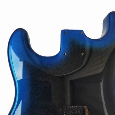 Blue Burst Alder Wood Strat Style Electric Guitar Body DIY Project image 5