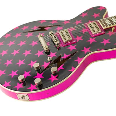 New Rock N Roll Relics Lightning Relic Black & Pink Sparkle Stars #252014 image 2
