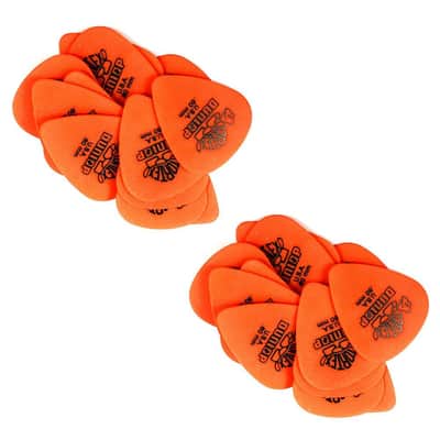 Dunlop Guitar Picks  Tortex   24 Pack  .60mm  Light  Orange  (418.P60)