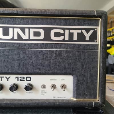Sound City 120 Head 1970s - Black image 4