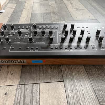 Sequential Prophet-5 Desktop 5-Voice Polyphonic Synthesizer 2021 - Present - Black with Wood Sides image 2