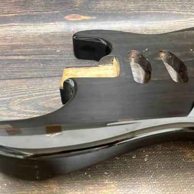 80s Charvel by Jackson Model-3 SSH Body Black w/Original Plate Made in Japan image 8