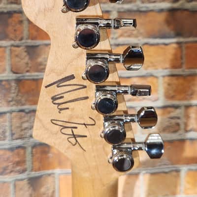 Delaney USA MADE Mike Zito Peace-Hand Signed-Trans Corvette Red Stain-Lollar Pick UPS-Swamp Ash-V Neck-w/ HSC image 3