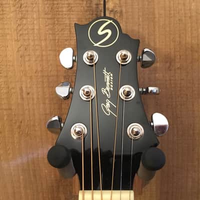Samick Greg Bennett Design D-2CE/BK Dreadnought Cutaway Acoustic Electric Guitar Black image 3