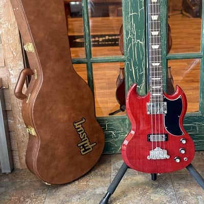 Gibson 2025 Standard SG 4 String Electric Bass Guitar W Case Heritage Cherry image 1