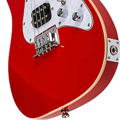 Flight Pathfinder Baritone Electric Ukulele - Red image 4