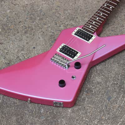 1980's Yamaha EX-1 Explorer Electric Guitar Made in Japan (Pink) image 1