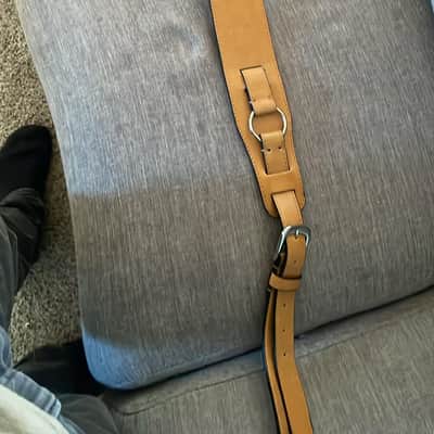 Walker Williams strap Brown guitar strap leather - Brown image 2
