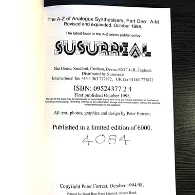 Peter Forrest - The A-Z of Analogue Synthesisers (books - full set) image 3
