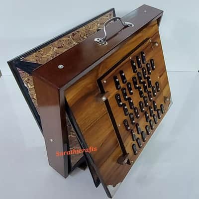 Sarathi Special Large 39 Keys Shruti Box,(17"X14"X3") Special 440hz 3 Set Reeds,3.25 octave 2024 - Sanmica image 2