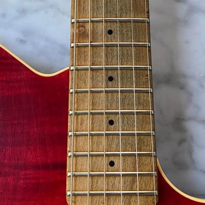 1991 Ernie Ball Music Man Eddie Van Halen EVH Axis Wolfgang Cherry Red image 6