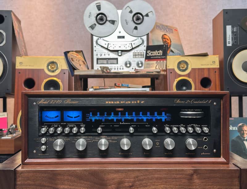 Exl Marantz 4240 Receiver – FREE WOOD CASE - Vintage Quadraphonic 4-Channel, Serviced, 1-Yr WRT image 1