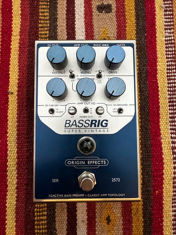 Origin Effects BASSRIG Super Vintage - Present - Blue / Silver image 1