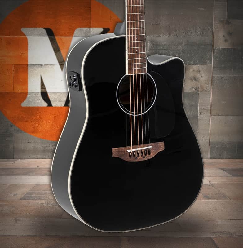 Ovation Applause Wood Classic Dreadnought Black Gloss Electro (AED96-5HG) image 1