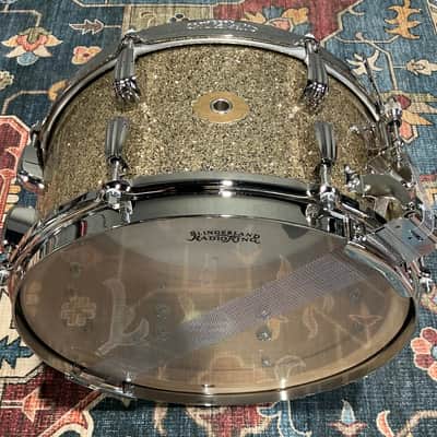 Slingerland Radio King Solid Maple Snare Drum - 7 inches x 14 inches, Gold Glass image 6