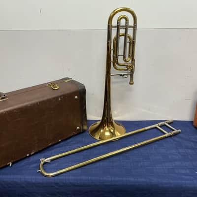 Vintage Bach Stradivarius 42G Trombone  w/ F-Attachment Early 1990s - Brass Lacquer image 2