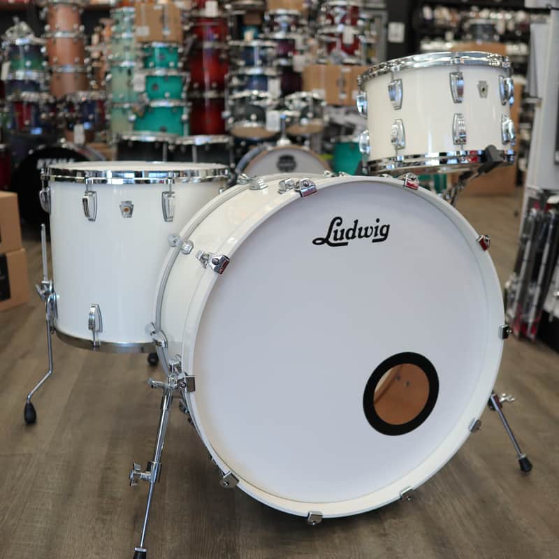 Pre-Owned Custom 90s Ludwig Maple 3-Piece Shell Pack 14/18/26 w/ Re-Rings & Custom Bearing Edges image 1