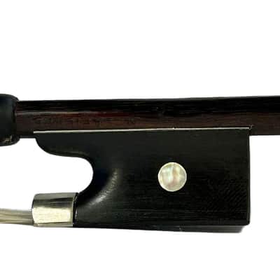 Vintage 4/4 French Violin Bow Stamped "Marcel Lapierre" – 55 g., 74.5 cm. – Pernambuco Stick, Ebony Frog - Free WW Shipping - Youtube Videos image 3