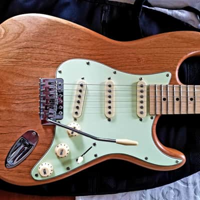 Custom Build "Flinty Minty" Strato-liscious Natural Alder/Maple Mint Green Pickguard Cream Knob/Tips image 2